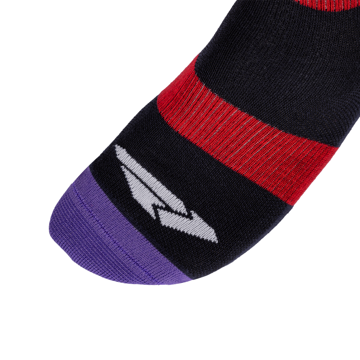 FXR Knee Brace Riding Sock 2027 Navy/Purple/Nuke