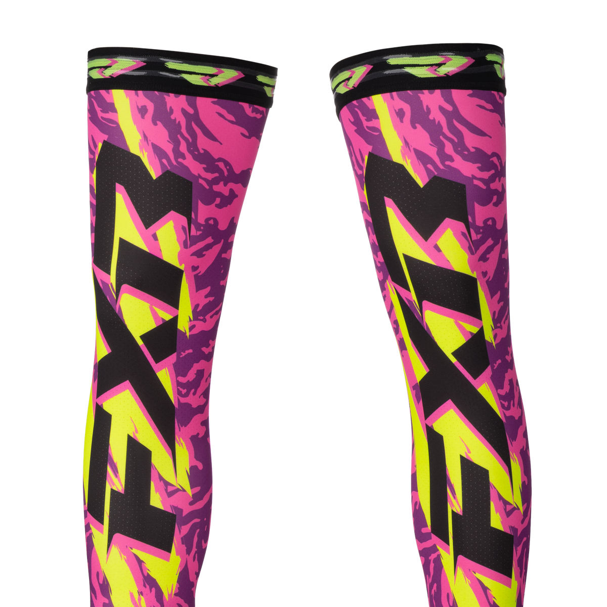 FXR Knee Brace Riding Sock 2027 Pink/Purple/HiVis