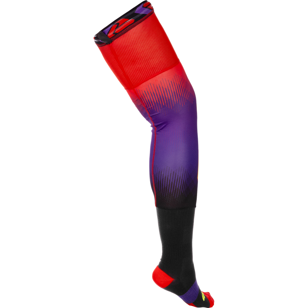 FXR Riding Knee Brace MX Socks 2026 Red/Purple