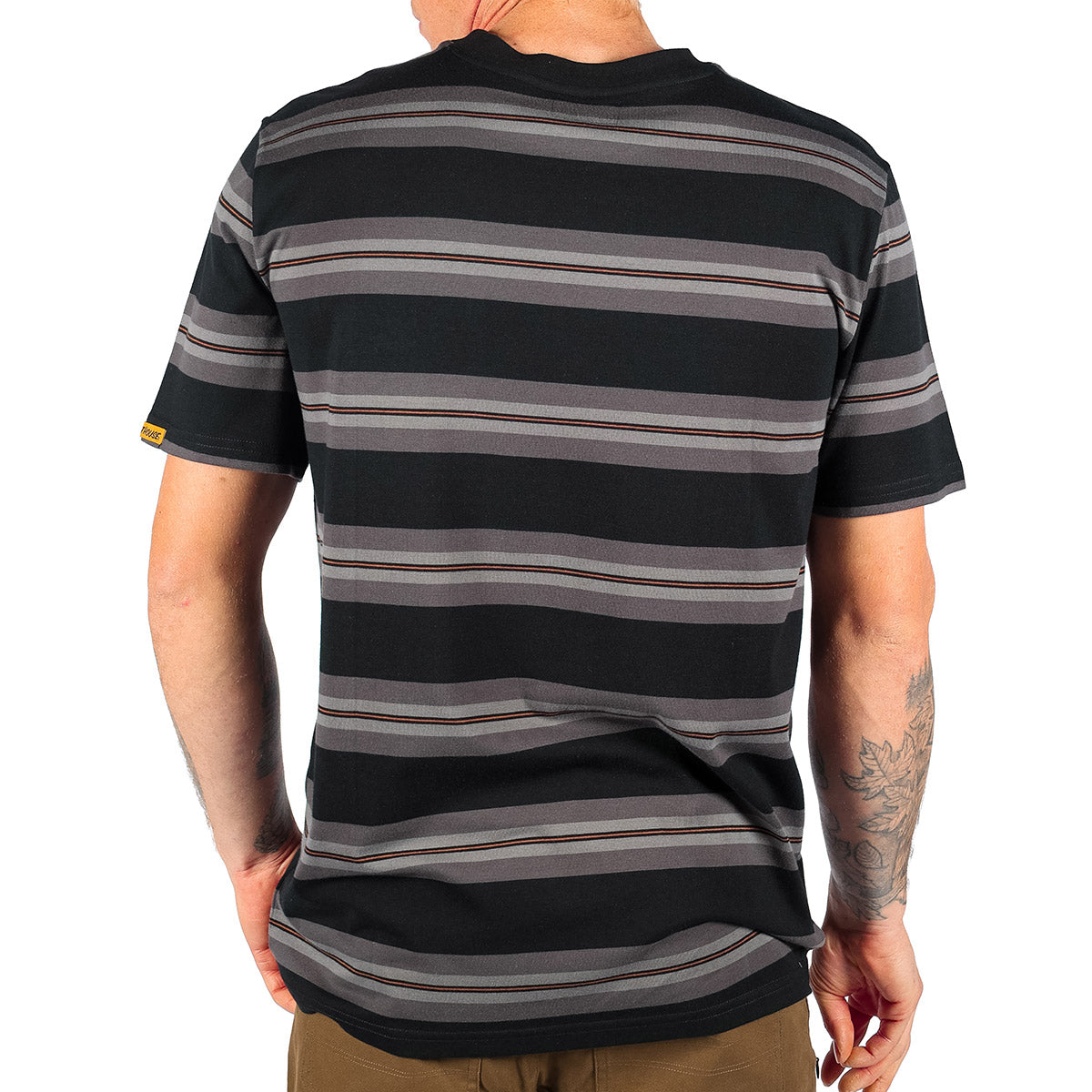Fasthouse Rufus Yarn Dye Tee - Black/Grey
