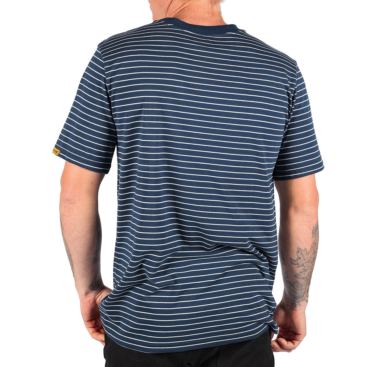 Fasthouse Rufus Yarn Dye Tee - Navy/White