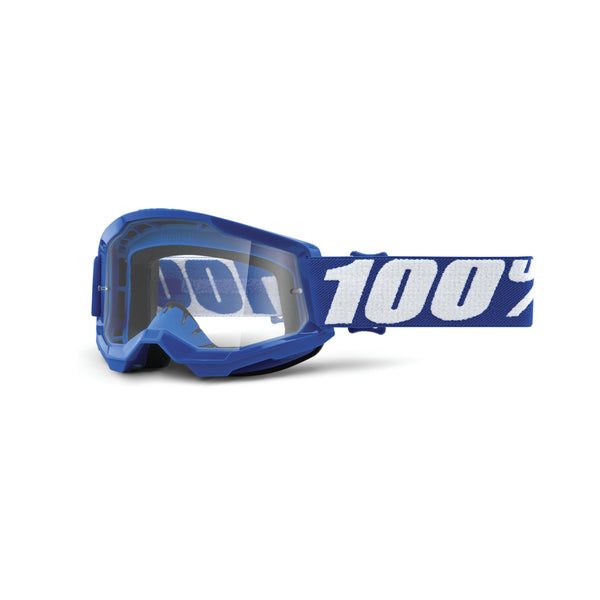 100% STRATA 2 Youth Blue MX Goggle Clear Lens