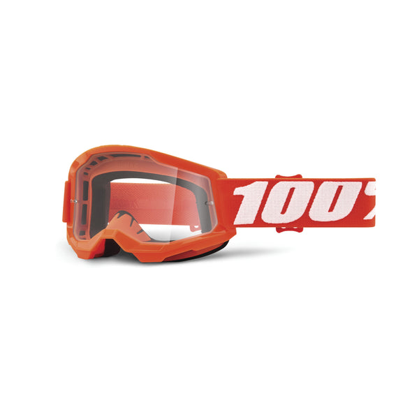 100% STRATA 2 Youth Orange MX Goggle Clear Lens