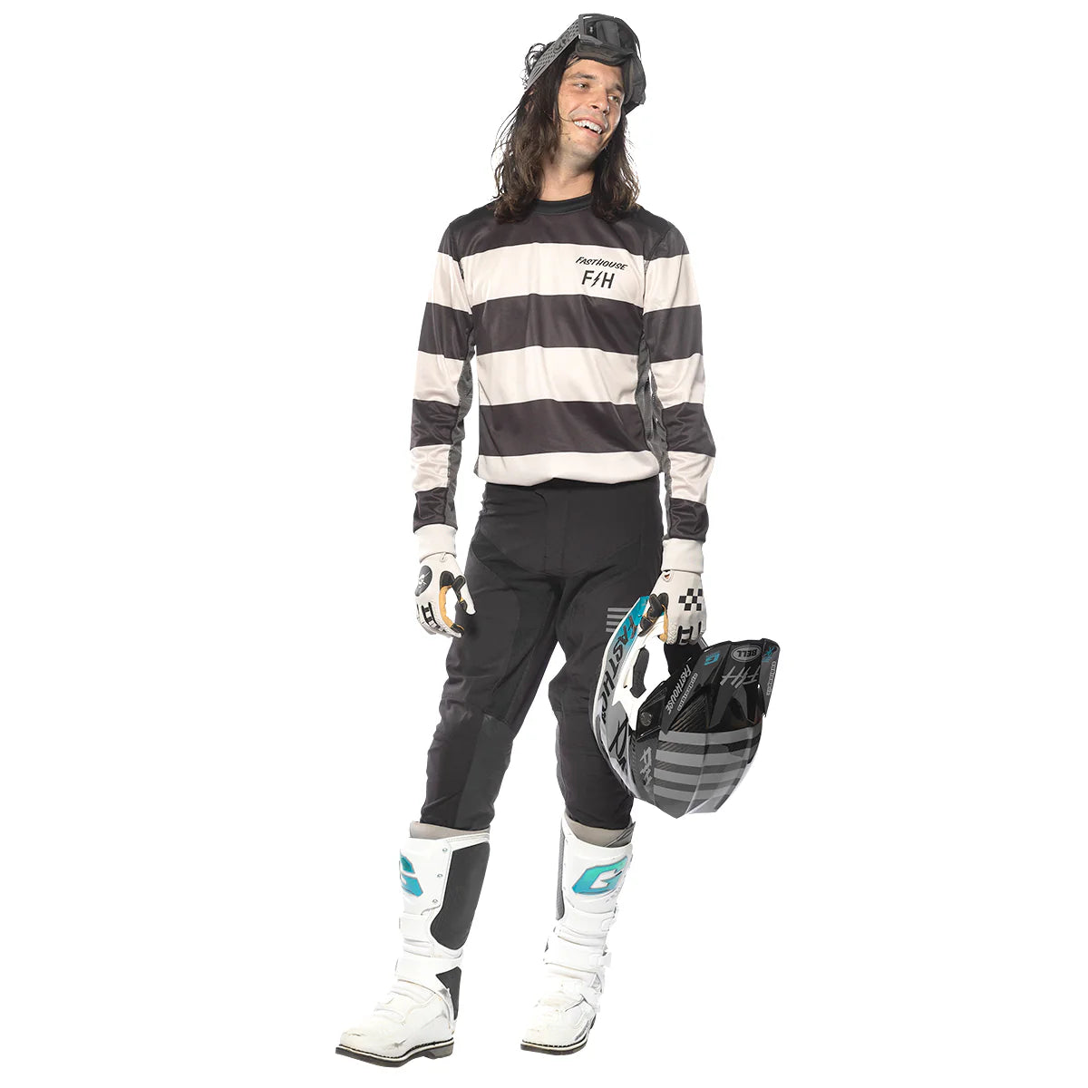 Fasthouse Sanguaro Rocko MX Jersey Black/White Sand