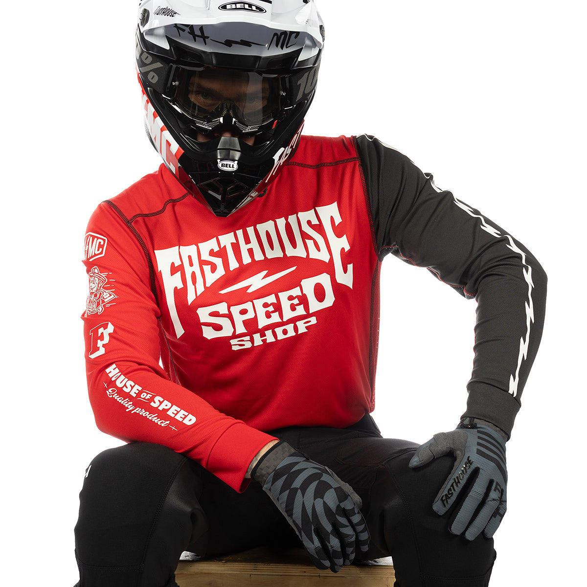 Fasthouse Sanguaro Horizon MX Jersey - Red