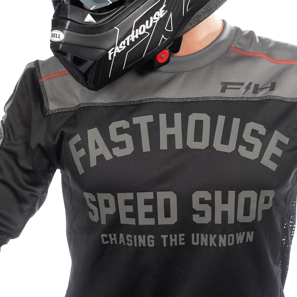 Fasthouse Sanguaro Petrol LS MX Jersey - Black/Gray