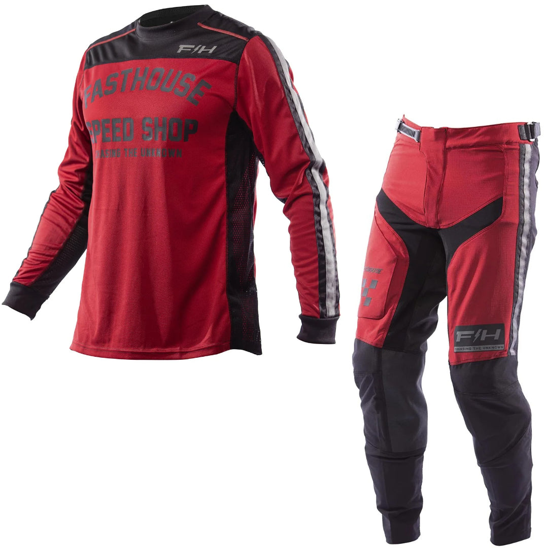Fasthouse Sanguaro Petrol MX Kit Combo - Cardinal