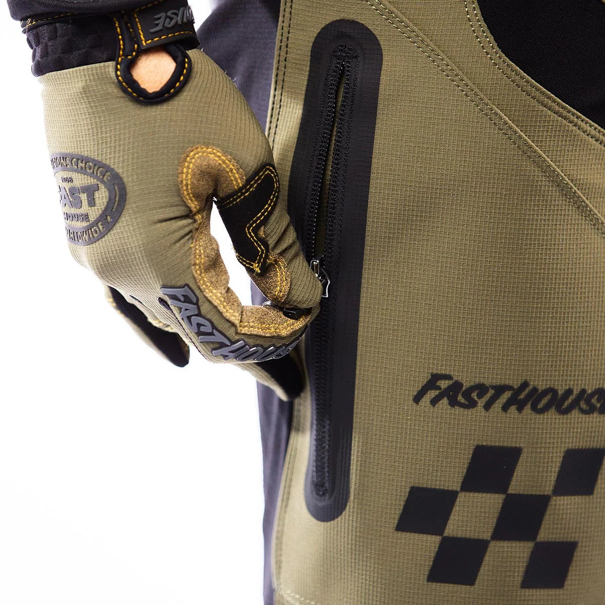 Fasthouse Sanguaro Petrol Cargo MX Pant - Olive/Vintage Gold