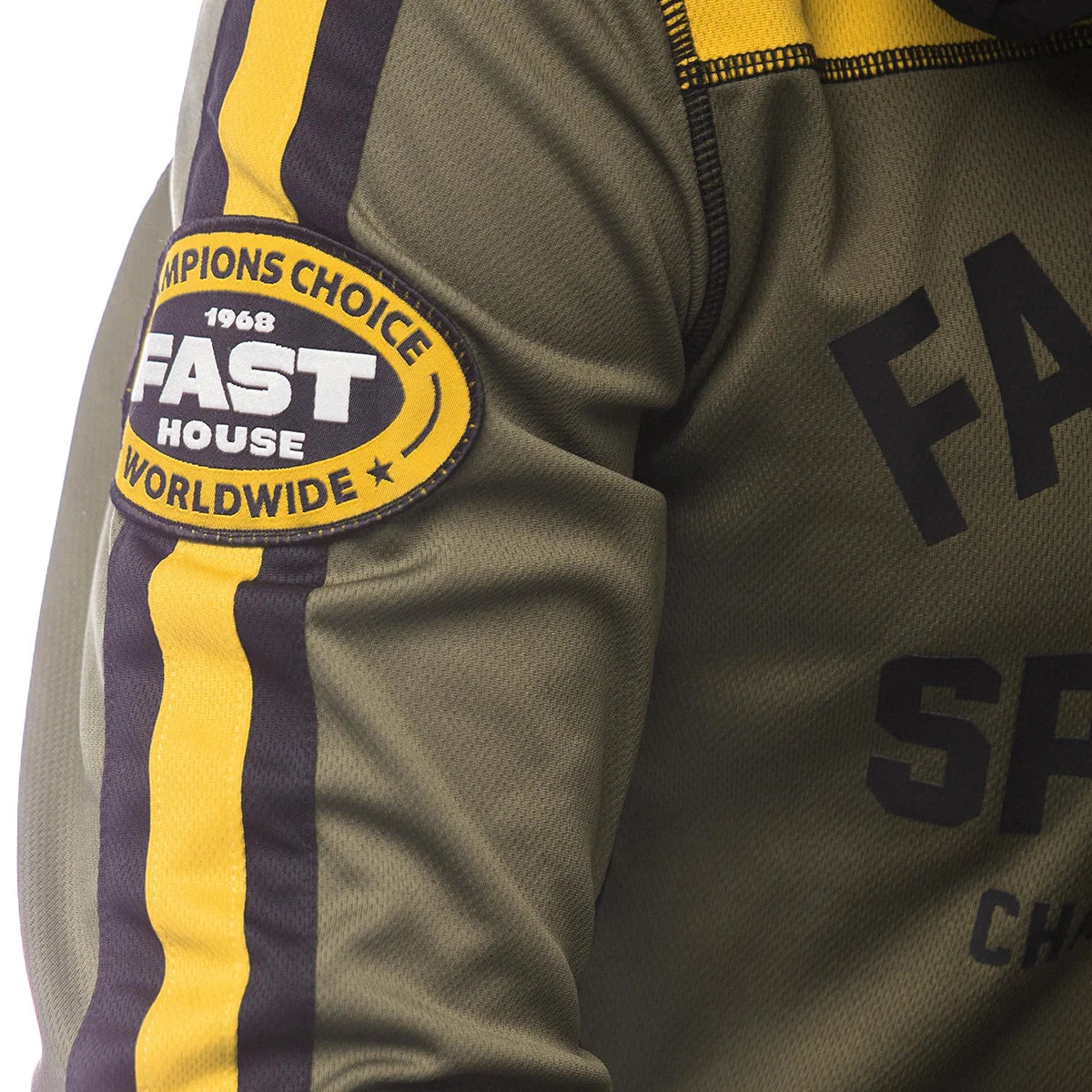 Fasthouse Sanguaro Petrol LS MX Jersey - Olive/Vintage Gold