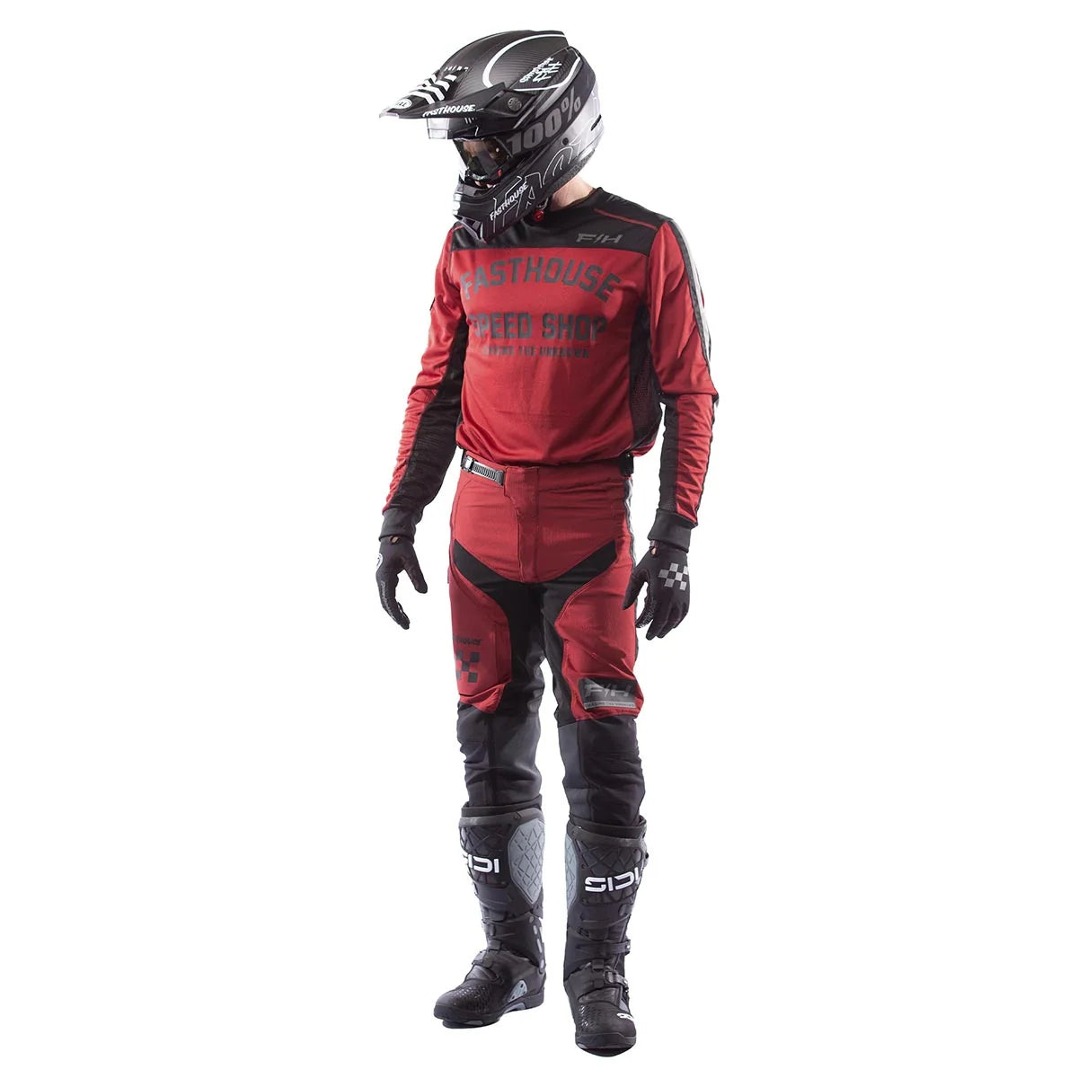 Fasthouse Sanguaro Petrol Cargo MX Pant - Cardinal