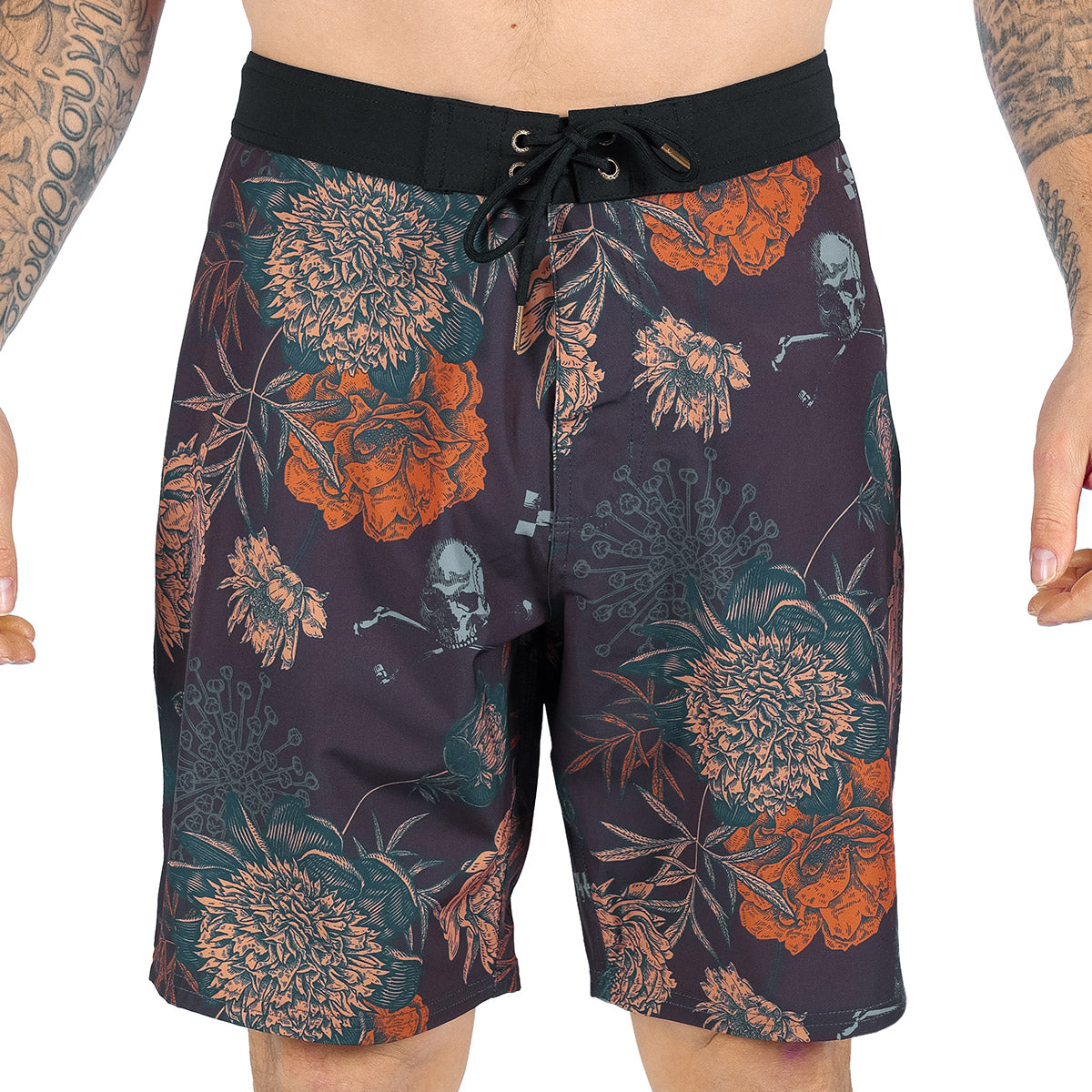 Fasthouse Scene 19" Board Shorts - Vintage Black