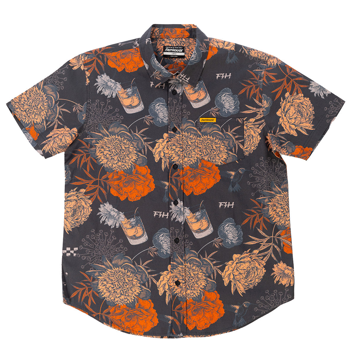 Fasthouse Scene Button Up - Vintage Black