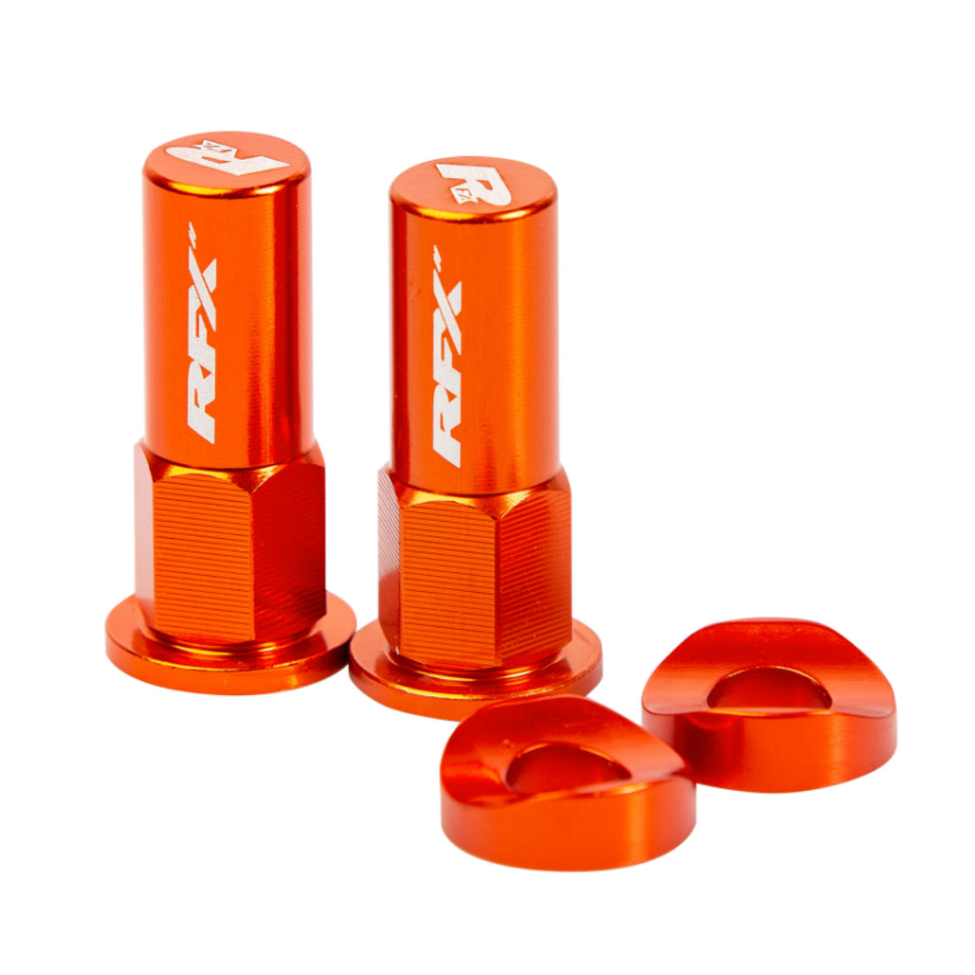 RFX Pro Rim Lock Nuts and Washers 2pcs Orange
