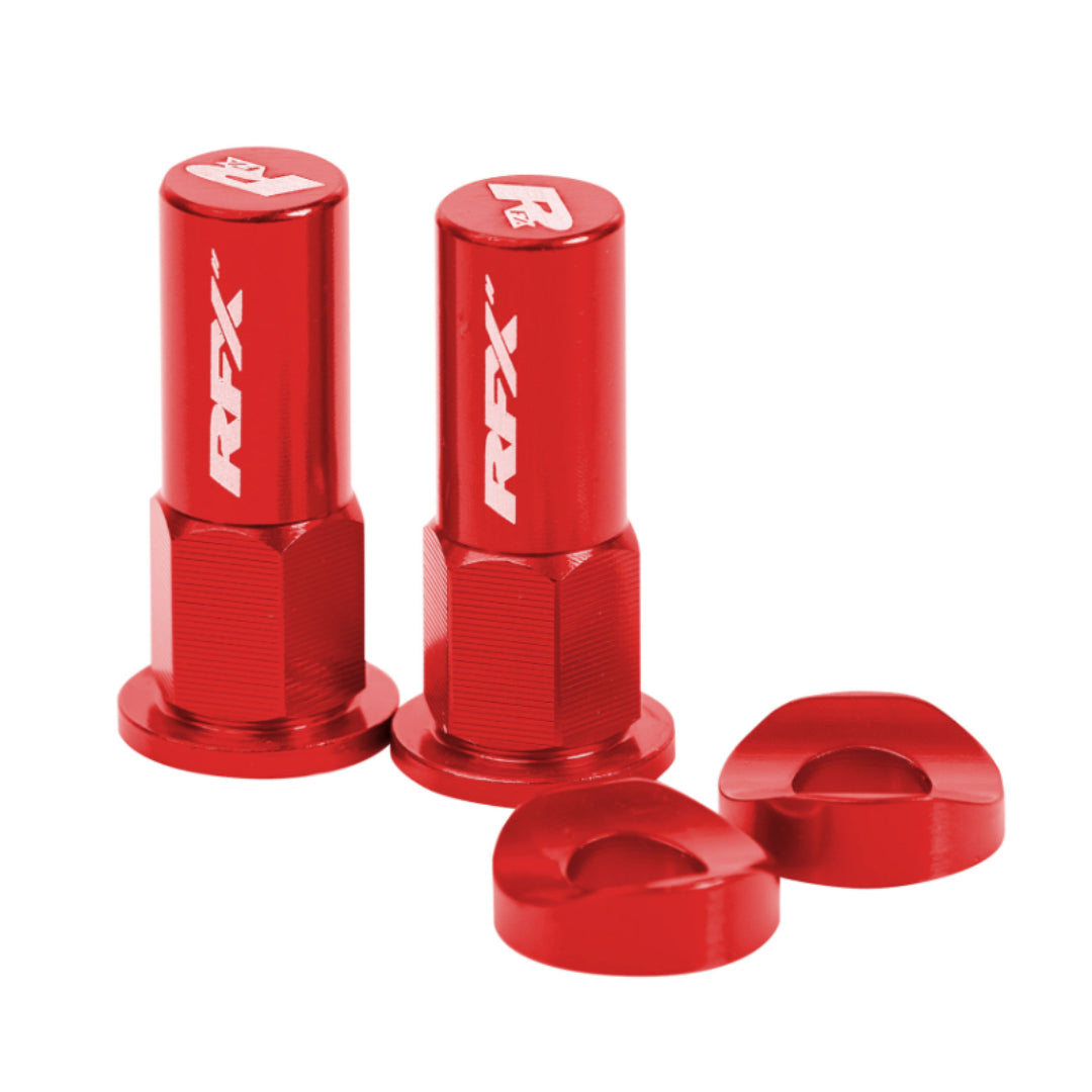 RFX Pro Rim Lock Nuts and Washers 2pcs Red