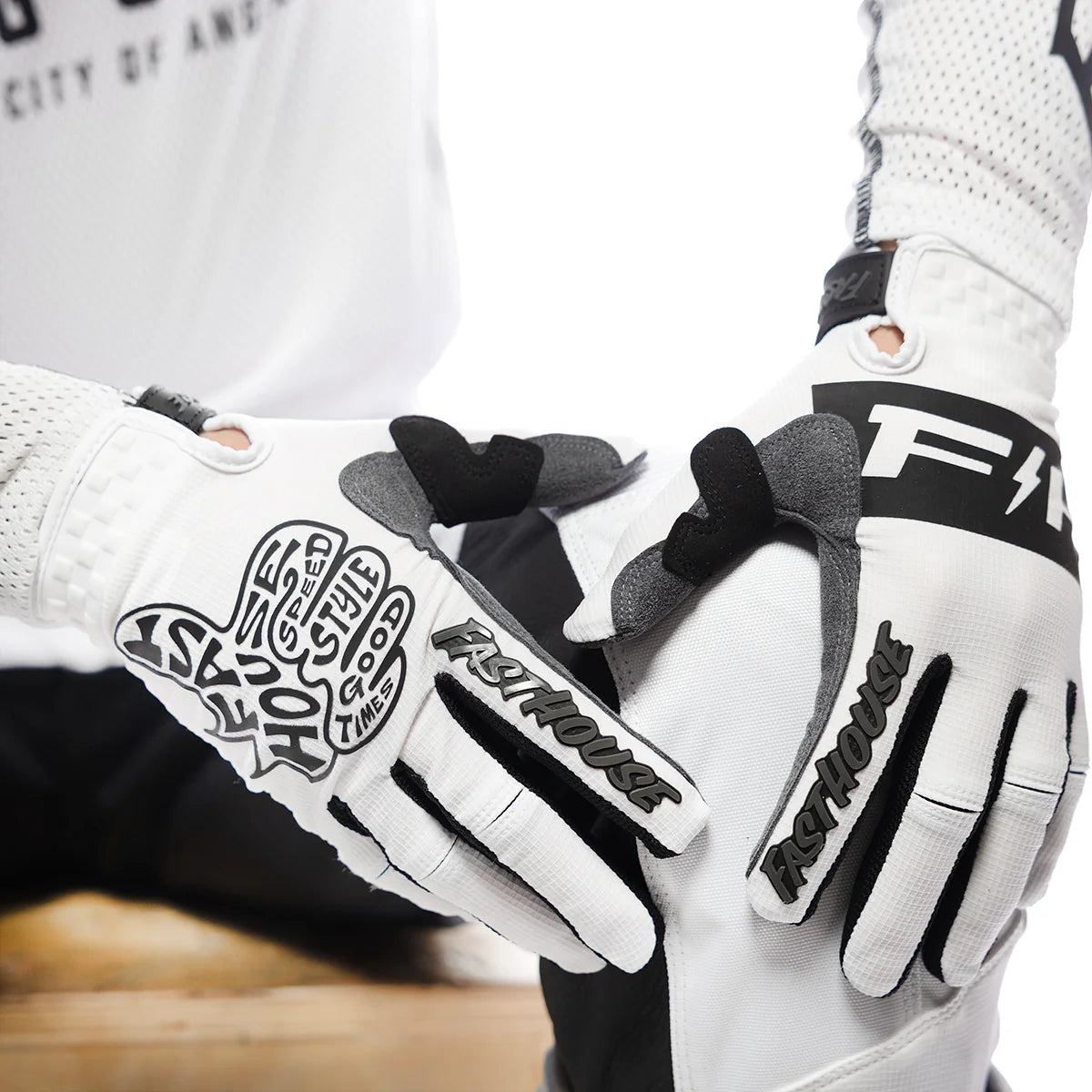 Fasthouse Speed Style Club MX Glove White