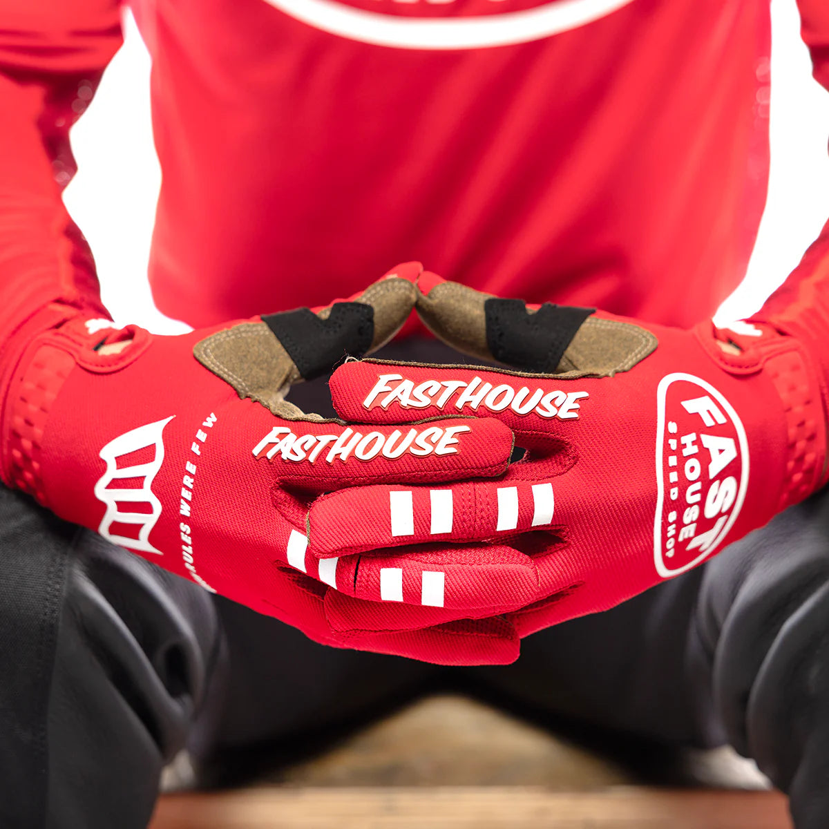 Fasthouse Speed Style Ramble MX Glove Red