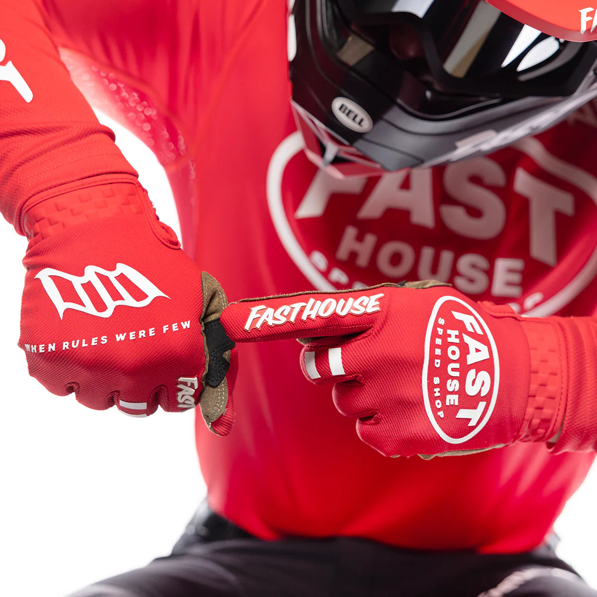 Fasthouse Speed Style Ramble MX Glove Red