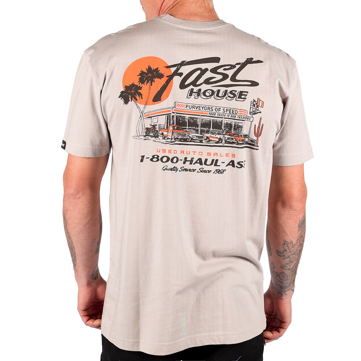 Fasthouse Sunset Tee - Light Gray