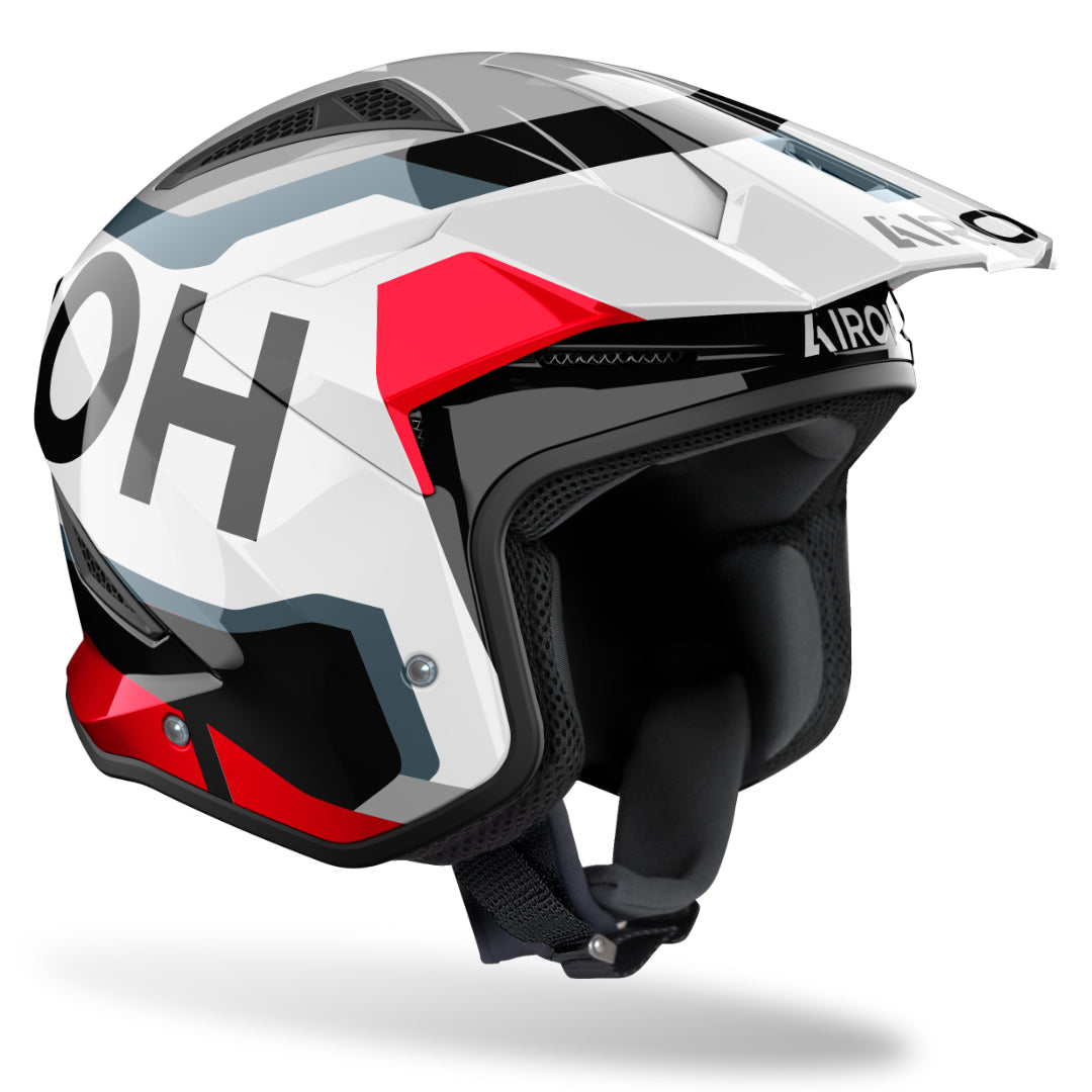 Airoh TRR II Jupiter Trials Helmet Red Gloss