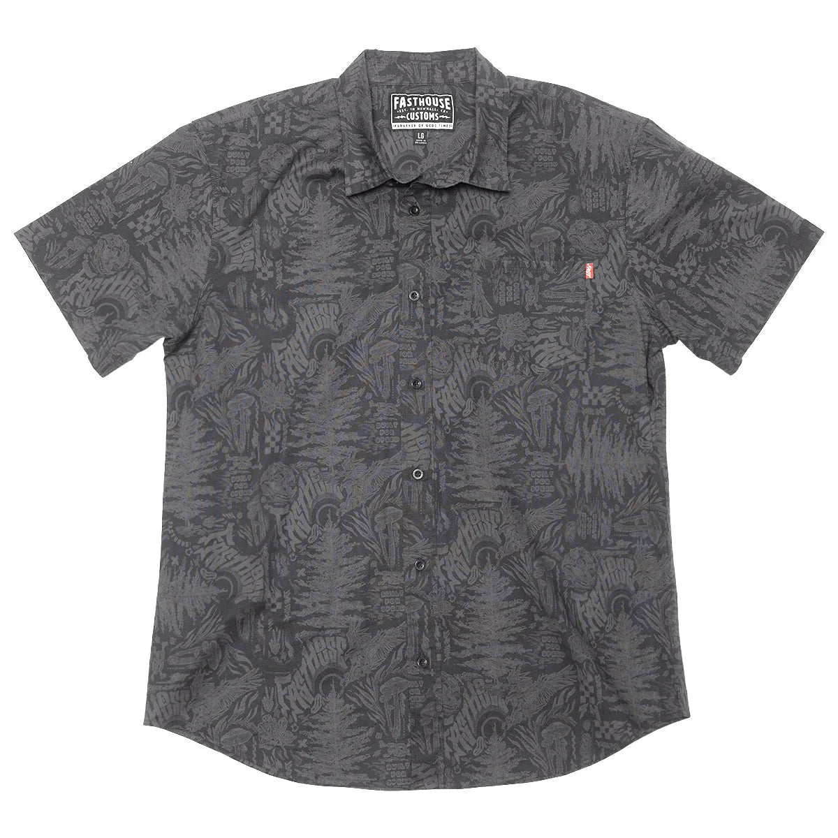 Fasthouse Tomahawk SS Button Up Shirt Black