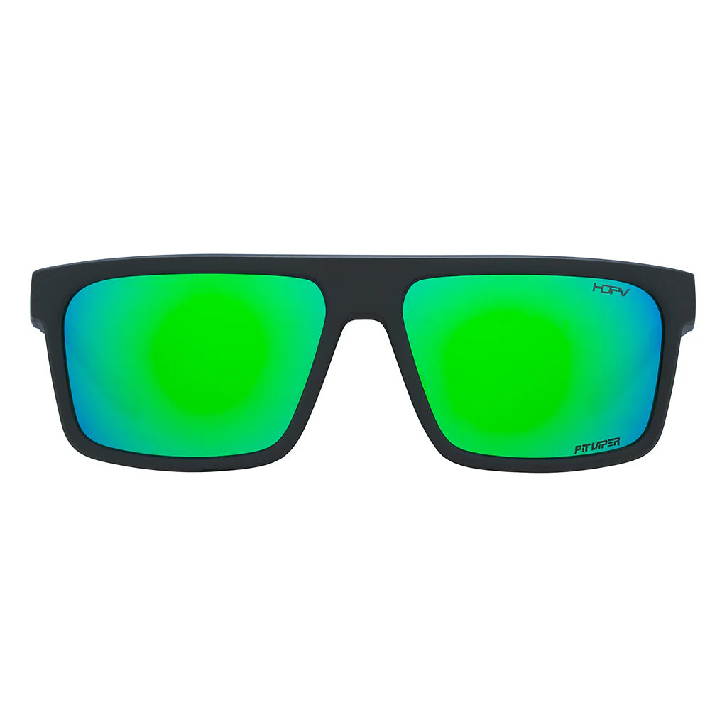 Pit Viper The Exec Turboshaft Sunglasses - HDPV Polarized Blue/Green Lens
