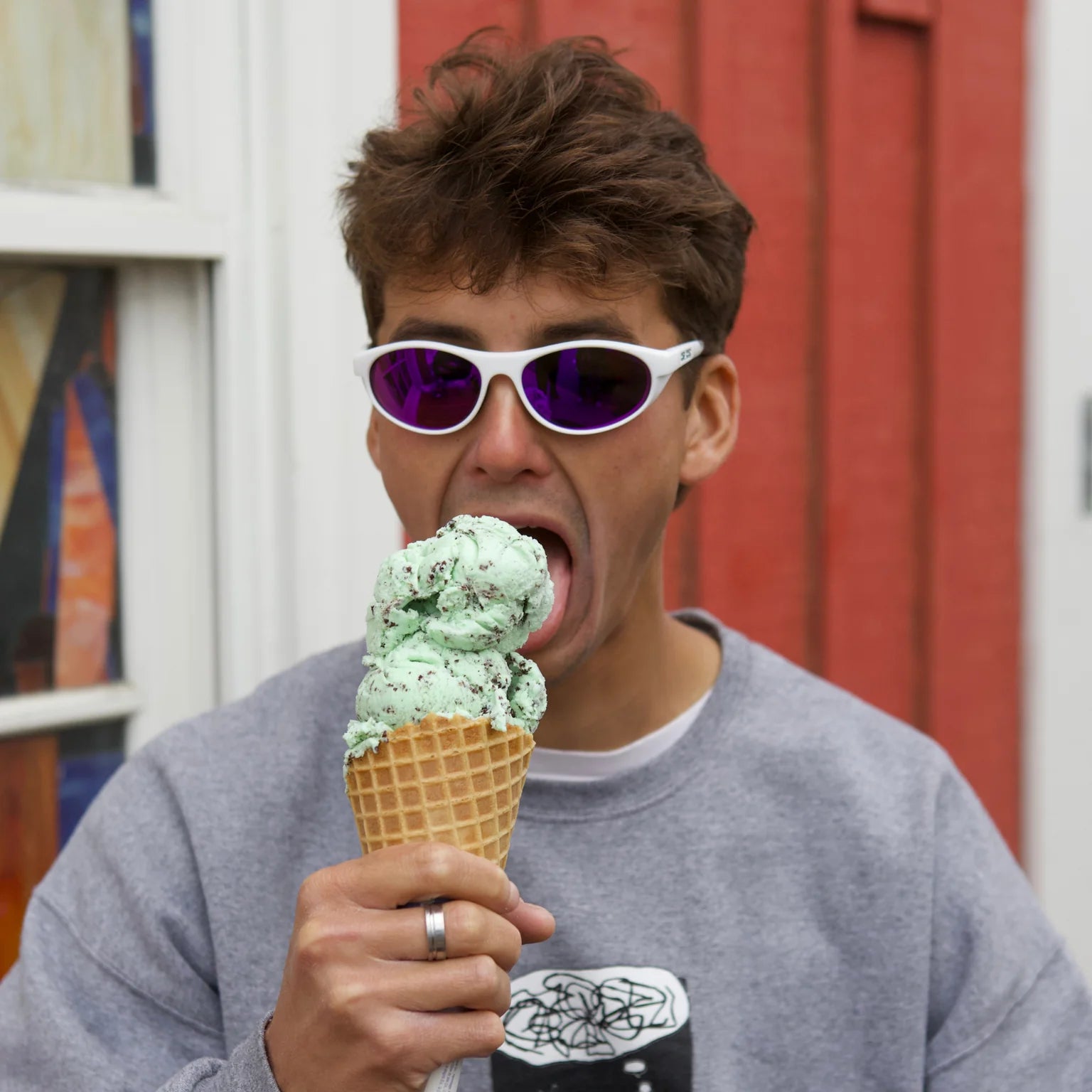 Pit Viper The Miami Nights Altimeter Sunglasses - HDPV Polarized Purple Lens