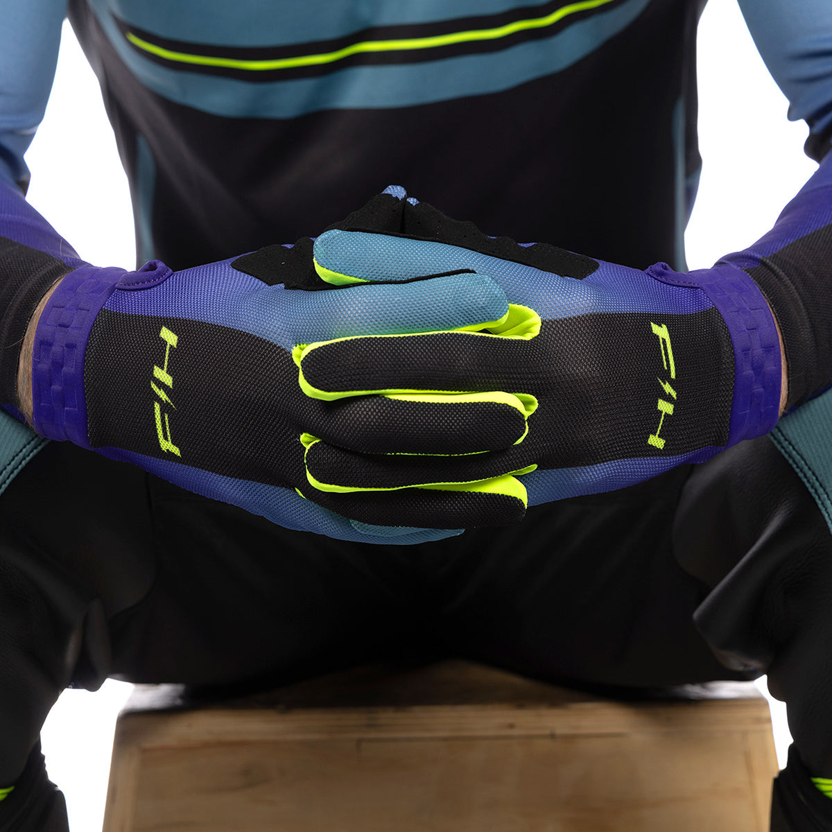 Fasthouse Vapor React MX Glove - Light Indigo/Black