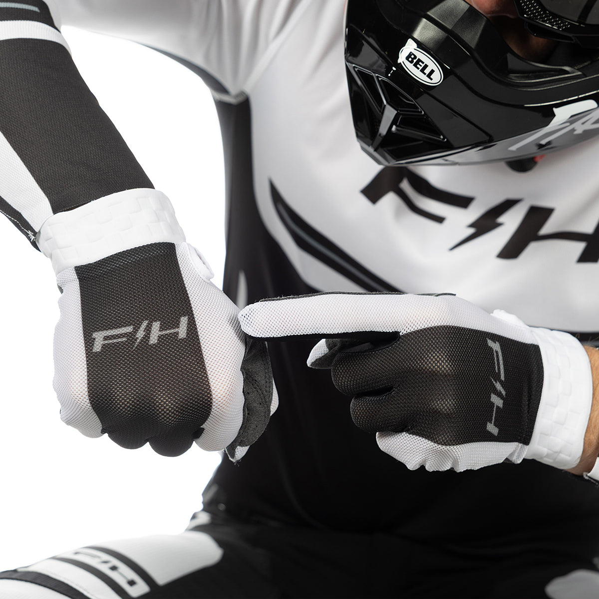 Fasthouse Vapor React MX Glove - White/Black