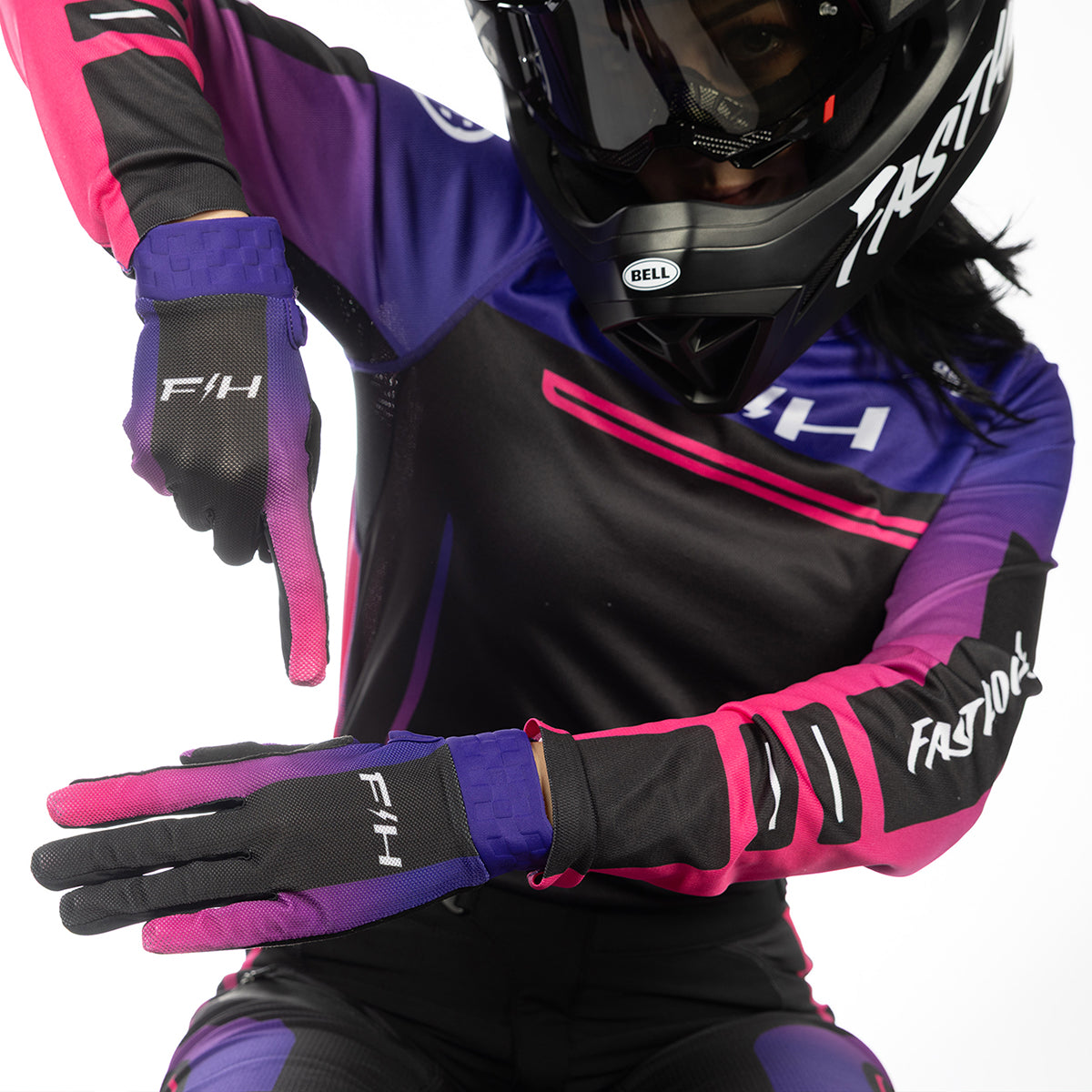 Fasthouse Vapor React MX Glove - Electric Fuchsia/FH Purple