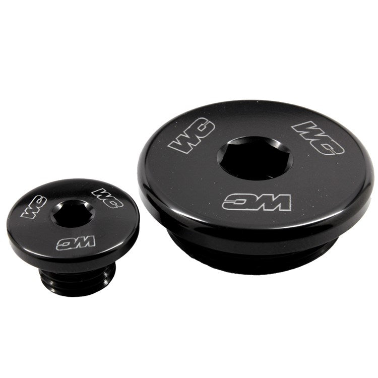 Works Connection Engine Plugs YAMAHA YZ450F 06-09, YZ450F 23-25, WR250F 03-13, WR450F 03-15 Black