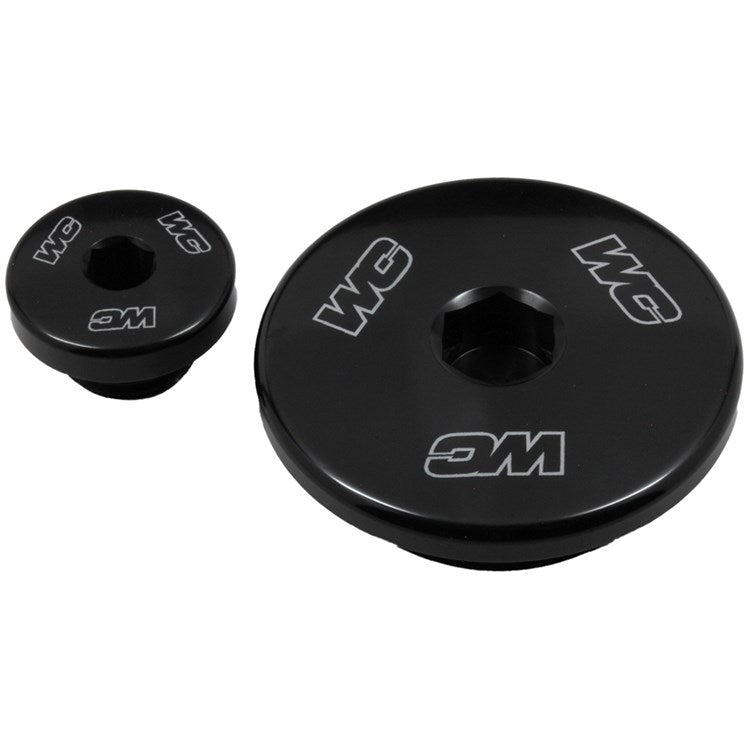 Works Connection Engine Plugs YAMAHA YZ250F 14-25, YZ450F 10-22, YZ250FX 15-25, YZ450FX 16-25, WR250F 15-25, WR450F 16-25 Black