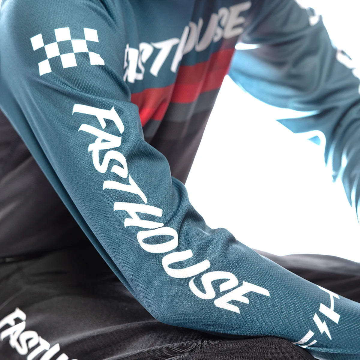 Fasthouse Youth Carbon Force MX Kit Combo Teal