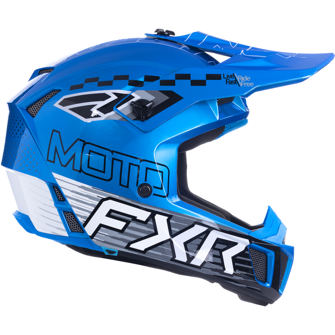 FXR YOUTH Clutch MX Helmet 2026 Blue