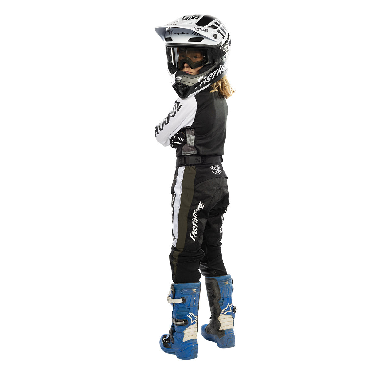 Fasthouse Grindhouse Atomic Youth MX Pant - Black/Gray