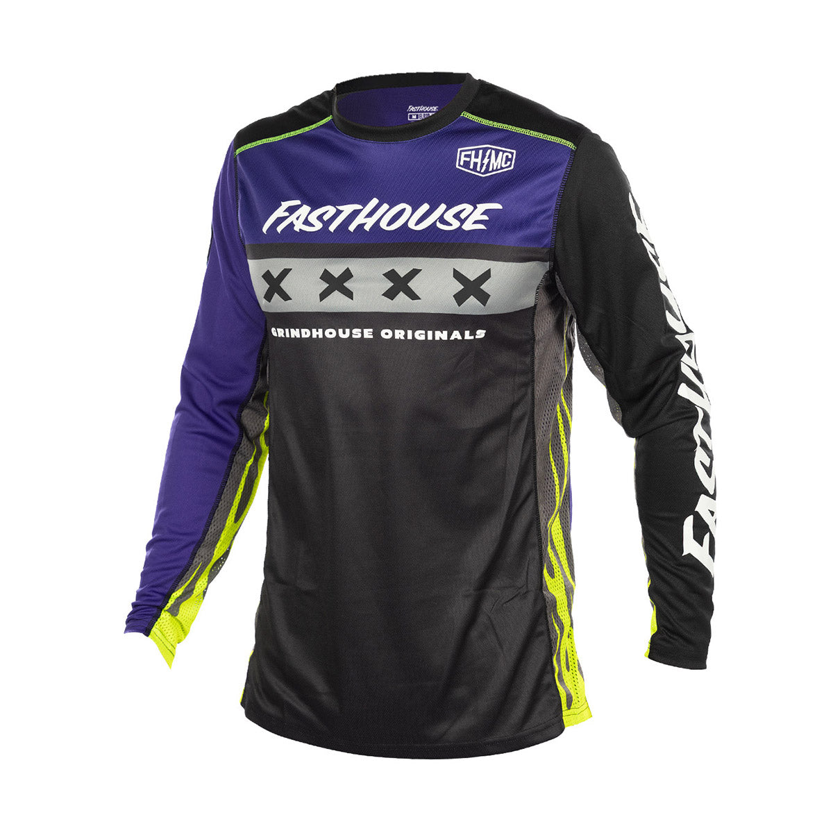 Fasthouse Grindhouse Grimm Youth MX Jersey - FH Purple/Black