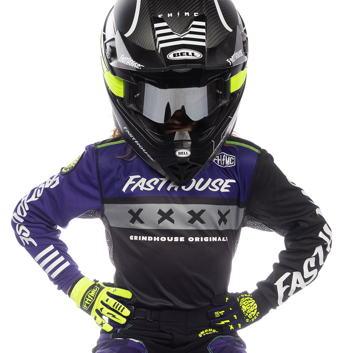 Fasthouse Grindhouse Grimm MX Jersey - FH Purple/Black