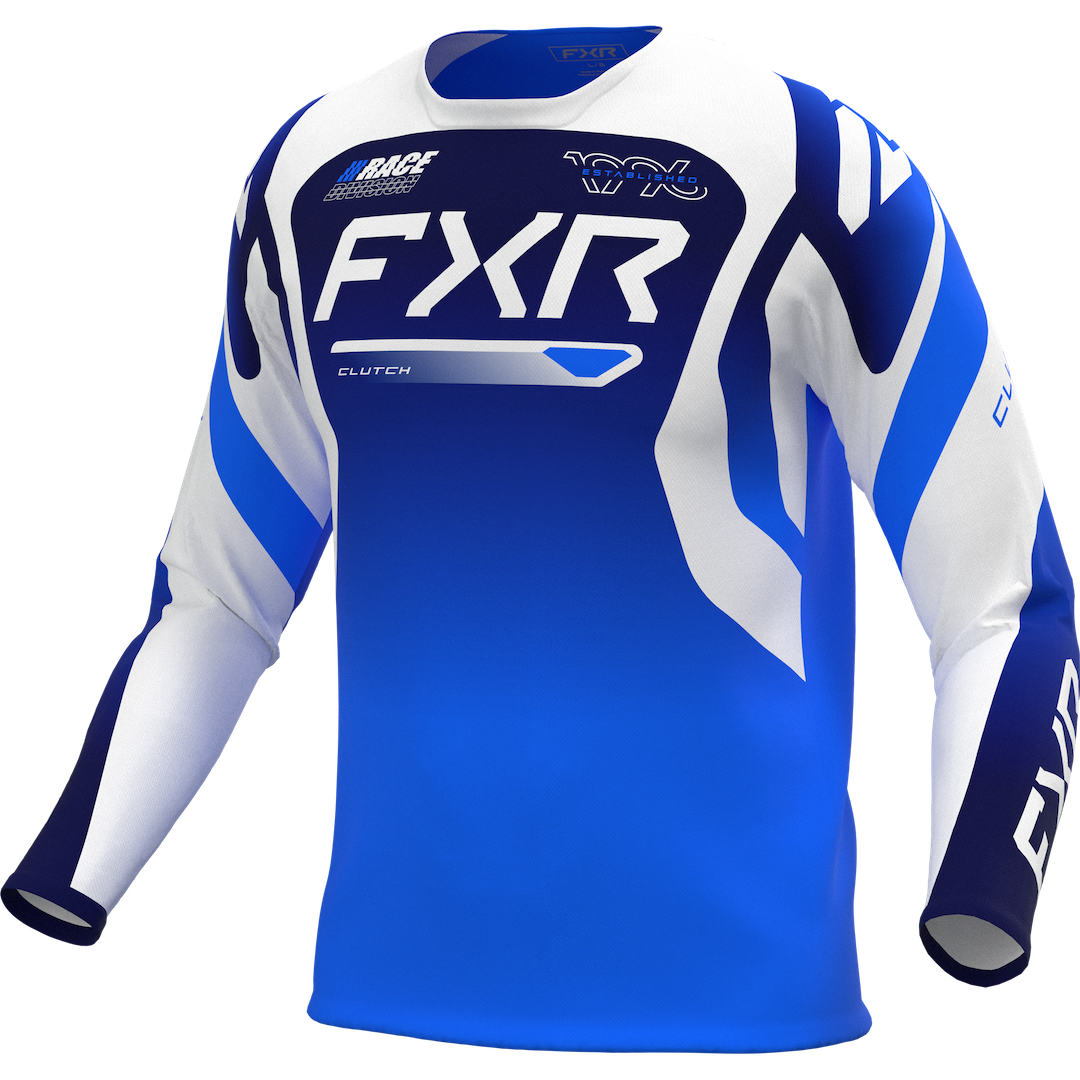 FXR YOUTH Clutch MX Jersey 2027 Blue/Navy/White