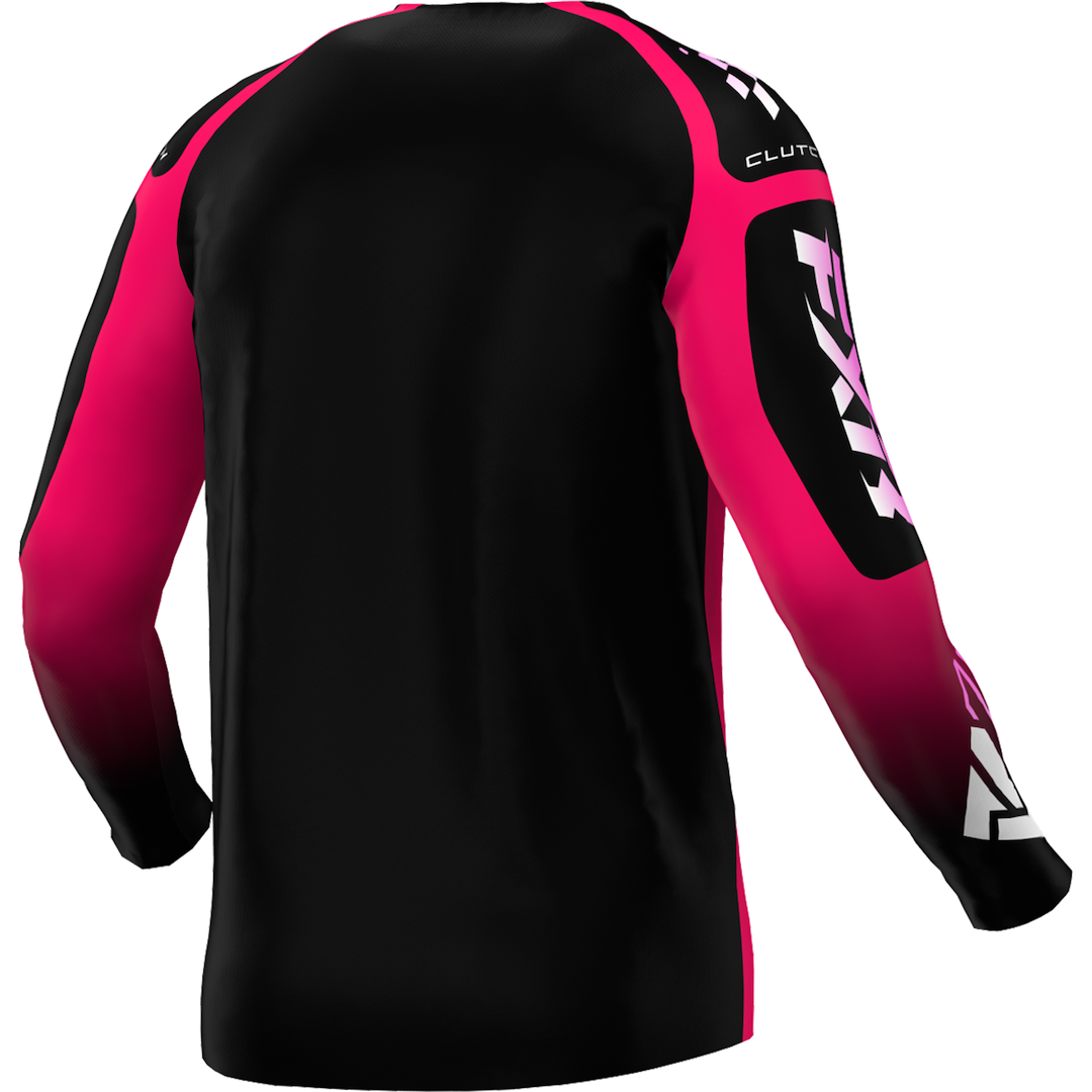 FXR YOUTH Clutch MX Jersey 2026 Razz/Black/Pink