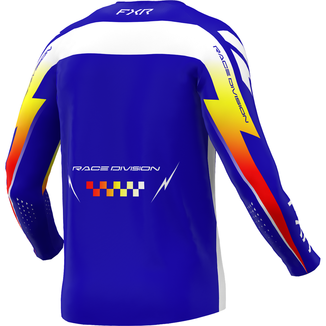 FXR YOUTH Clutch MX Jersey 2026 Royal/Yellow/Red