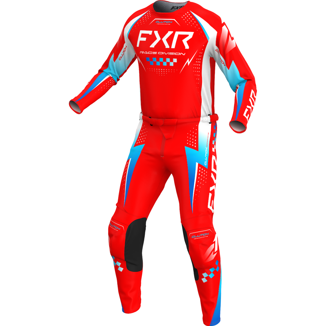 FXR YOUTH Clutch 2026 MX Kit Combo Red/Blue/White