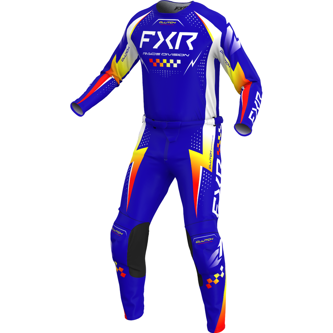 FXR YOUTH Clutch 2026 MX Kit Combo Royal/Yellow/Red