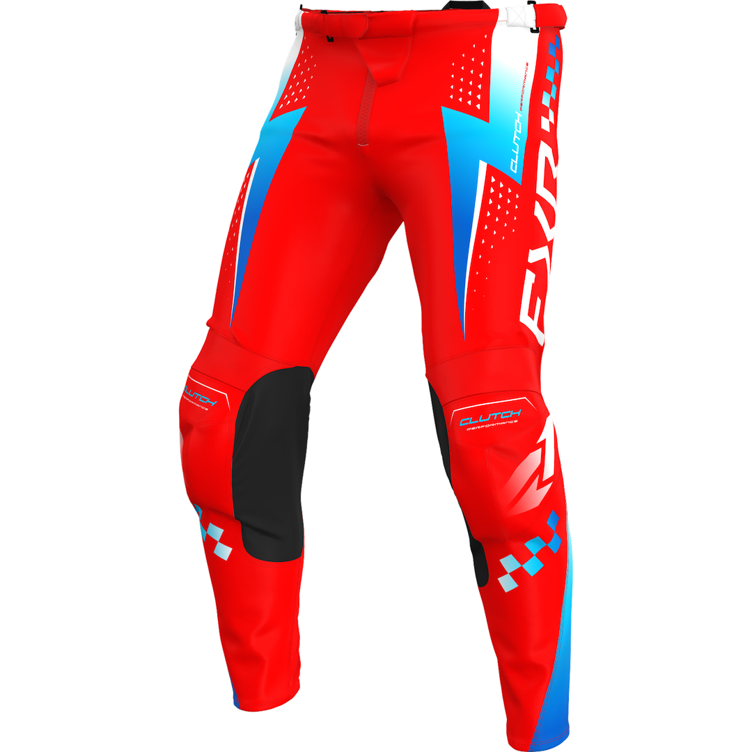 FXR YOUTH Clutch MX Pant 2026 Red/Blue/White