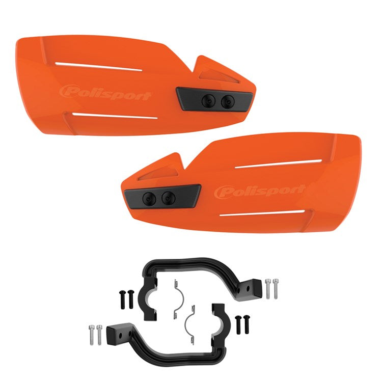 Polisport Hammer MX Hand Guards with Fitting Kit Orange