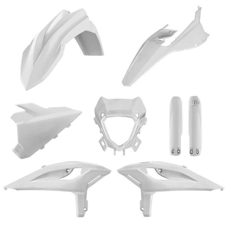 Polisport Plastic Kit BETA 125-480RR/X-PRO 25-26 White Inc Fork Guards