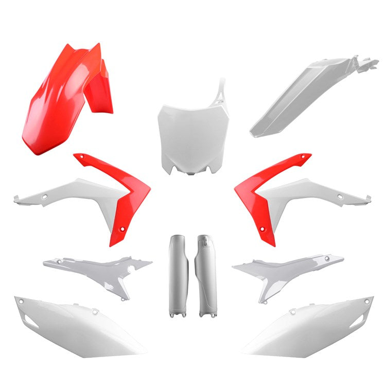 Polisport Plastic Kit Honda CRF250R 14-17, CRF450R 13-16 OEM Red/White Inc Fork Guards