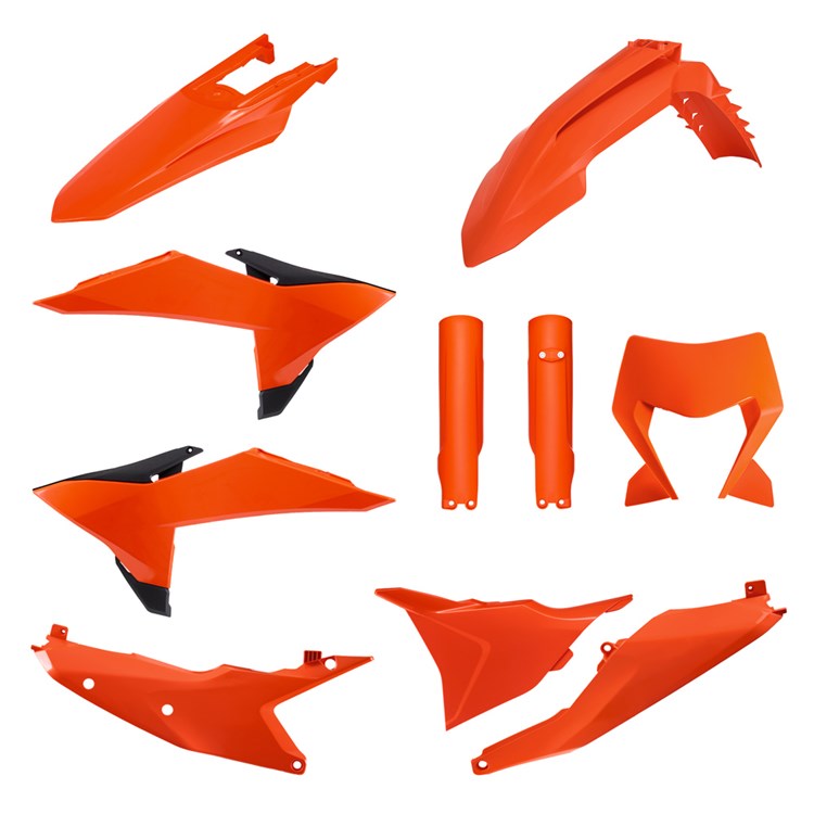Polisport Plastic Kit KTM EXC/EXC-F 2026 Enduro With Headlight Mask Orange OEM