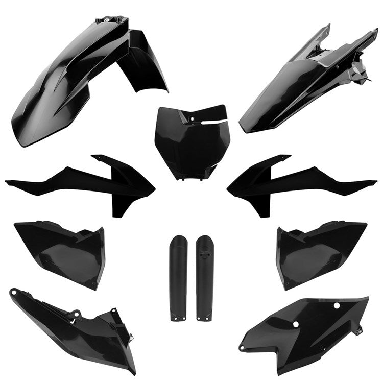 Polisport Plastic Kit KTM SX/SX-F/XC/XC-F 16-18, SX250 17-18 Black Inc Fork Guards