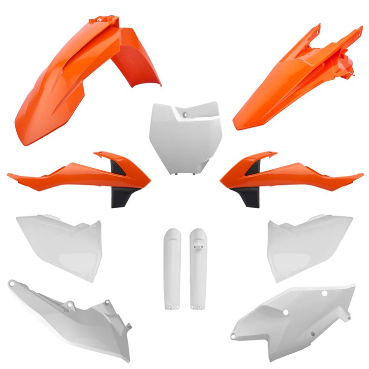 Polisport Plastic Kit KTM SX/SX-F/XC/XC-F 16-18, SX250 17-18 (OEM 2018) Inc Fork Guards