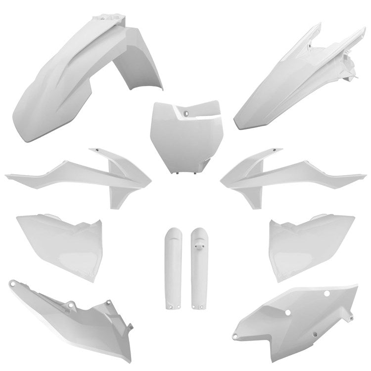 Polisport Plastic Kit KTM SX/SX-F/XC/XC-F 16-18, SX250 17-18 White Inc Fork Guards