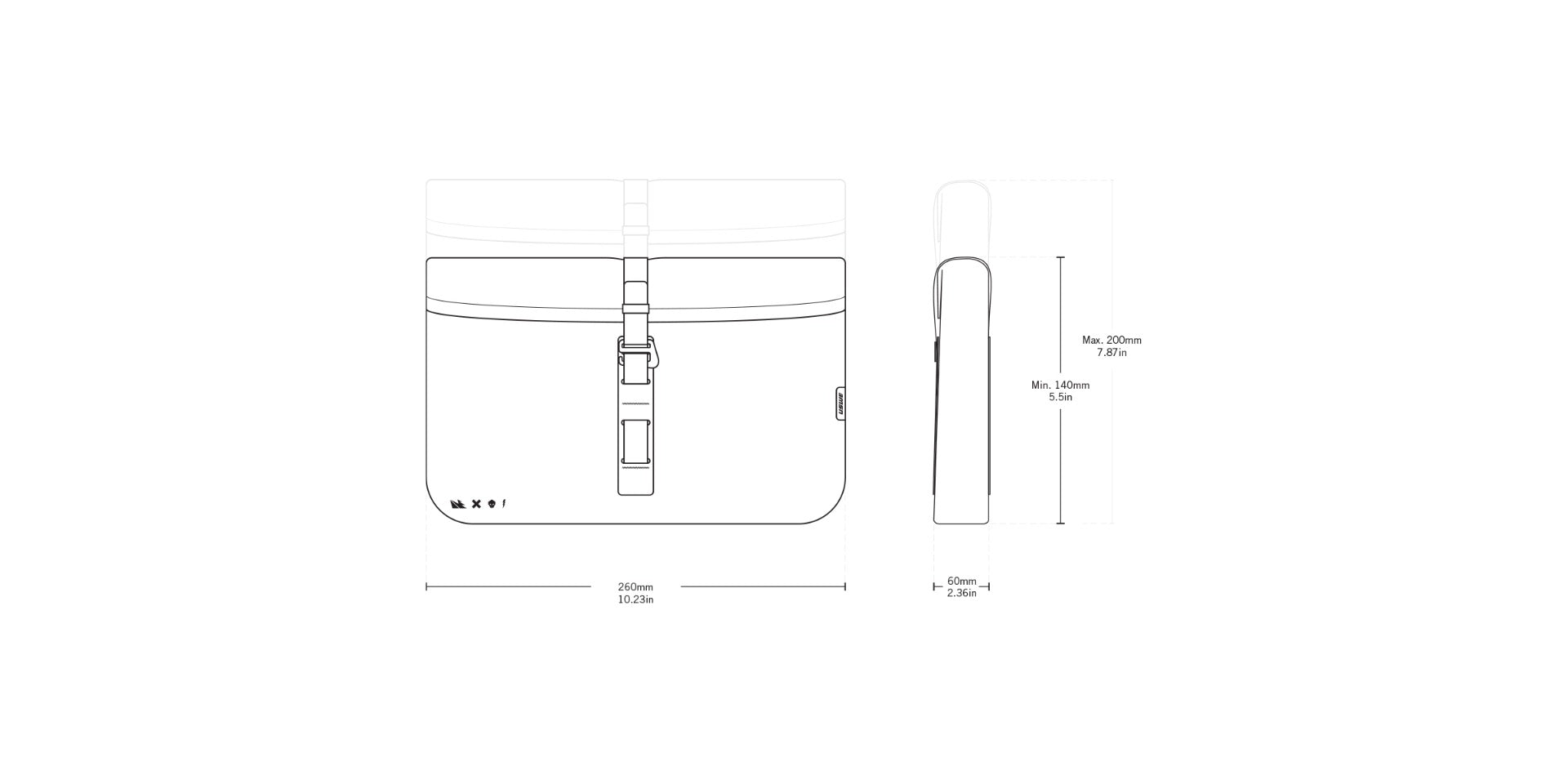 USWE Handlebar Accessory Bag 3.5L - Black